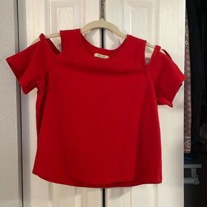 Cut-out Sleeve Detail Shirt